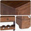 Solid Wood Open Shelving Wine Bottle Rack Natural