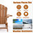TALE Folding Adirondack Chair With Pullout Ottoman And Cup Holder, Oversized Poly Lumber For Patio, Deck, Garden, And Backyard, Easy To Install, Brown