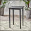 Table de bar d'extérieur carrée en bois d'acacia minimaliste - durable, résistante aux intempéries et élégante pour les espaces extérieurs modernes
