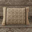 Couvre-lit réversible 5 pièces - très grand brun / doré, feuille, rayures et motifs, 2 taies décoratives, coussin brun / doré facile à entretenir, taies décoratives, lavage en machine