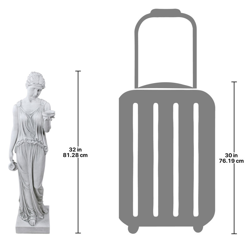 Hebe the Goddess of Youth Statue, 81cm H x 27cm W x 22cm D