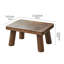 Wooden Low Stool Change Shoes Footstool Rectangle Small Bench for Living Room-526542652