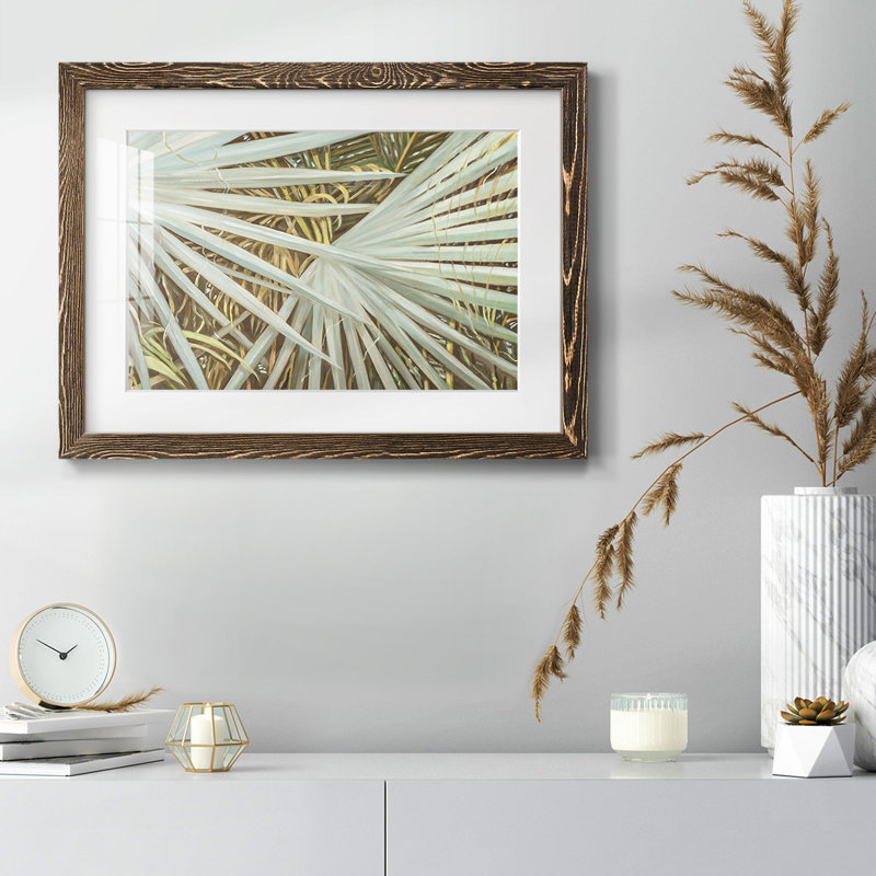 Suave Fronds - impression d'un seul cadre photo, Noyer, H 14 po x l 20 po x P 1,5 po