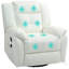 Fauteuil inclinable de massage à 8 points pour massage, crème