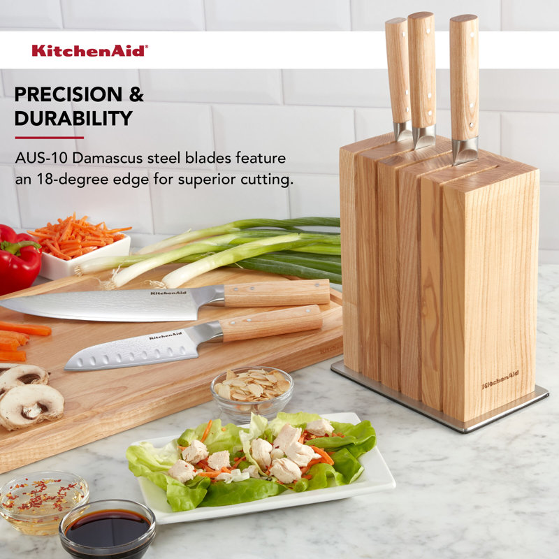 KitchenAid Premium 6 Piece Wood Block Set