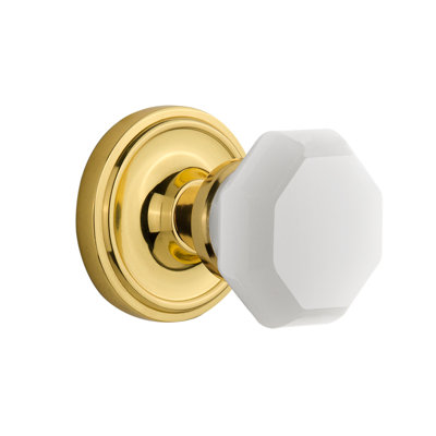 Rosette classique avec bouton de lait blanc Waldorf