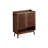 Modern Nut-Brown Solid Wood Shoe Storage
