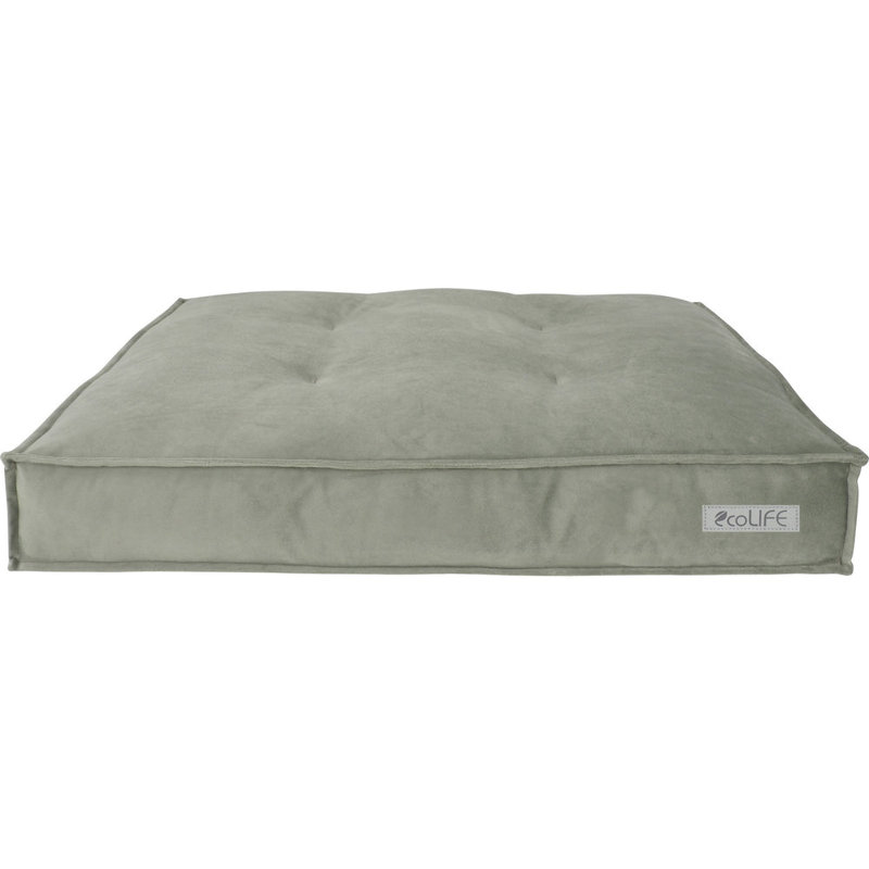 RECYCLED PLASTIC Pet Bed, 13cm H x 75cm W x 120cm D, White