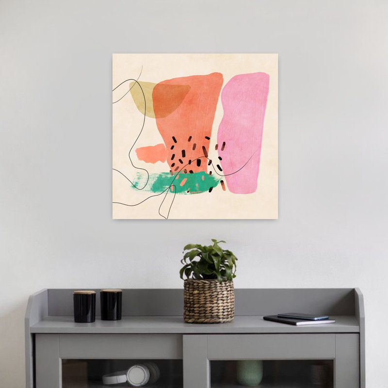 Art contemporain, art contemporain abstrait, H 18 po x l 18 po
