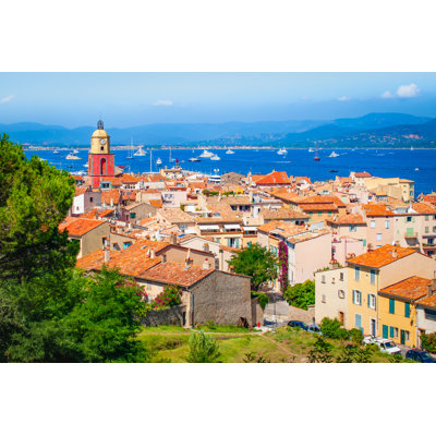 Old Town In St Tropez - Wrapped Canvas Print