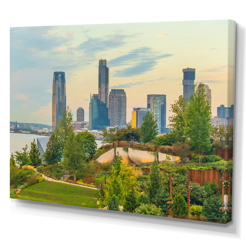 Park in Manhattan - Décoration murale paysages urbains, H 30 po x l 40 po x P 1,5 po, Toile tendue