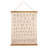 Holler Canvas and Wood Scroll Wall Decor with Alphabet, Numbers and Jute Hanger
