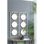 Décoration murale moderne en miroir, cadre doré et blanc, trois ornements de 0,8 x 43,3 x 15,7 pouces, 43,3 x 0,8 x 15,7