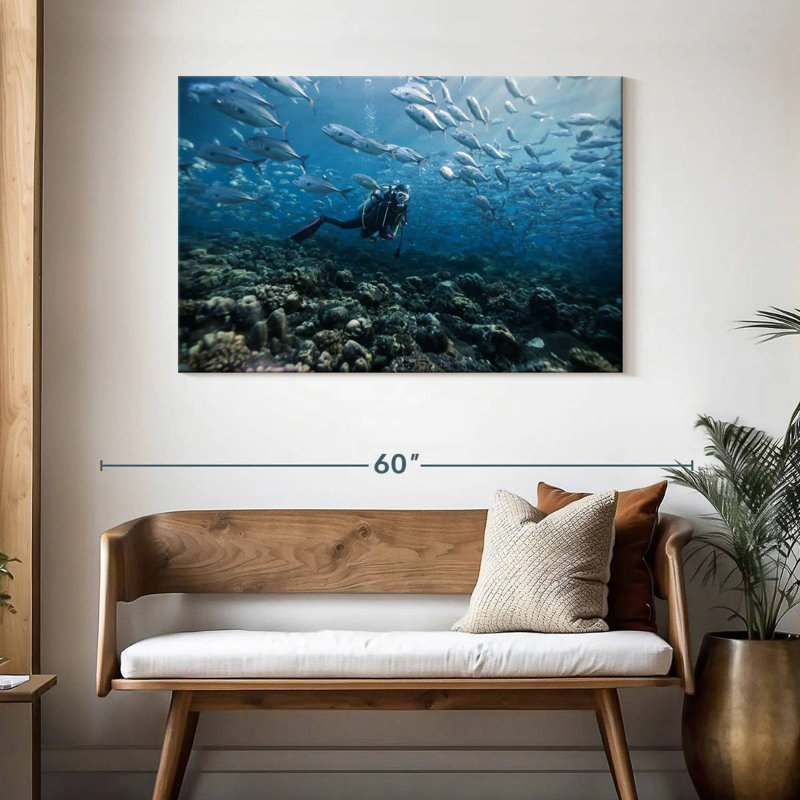 Senne Scuba Diver, 30" H x 45" W