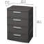 Commode de rangement 4 tiroirs Sterilite