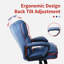 Chaise de bureau ergonomique rembourrée bleu-2031951191