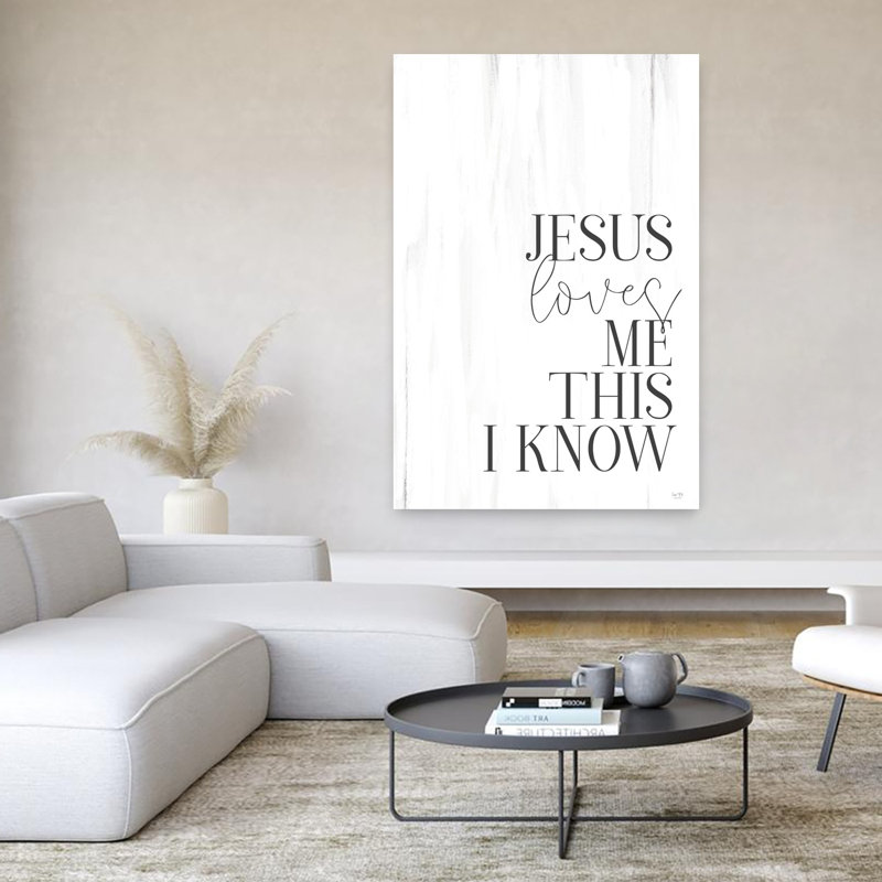 «Jesus Loves Me», art contemporain abstrait, H 60 po x l 40 po