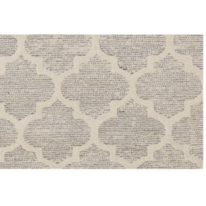 Geometric Wool Hand Woven Area Rug, Rectangle 122 x 183cm