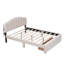 Grand lit plateforme tapissier Teddy Rinaldi avec tiroir Teddy