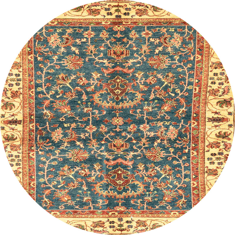 Tapis abstrait moderne 3169, Rond 6 pi