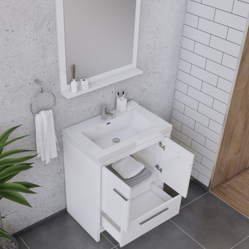 Ensemble de meuble-lavabo simple 30 po Feike, Blanc