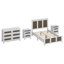 Ensemble de chambre à coucher 4 pièces, lit plateforme de ferme avec décoration en bois, table de chevet et commode avec poignée en métal-1433328719-1433328718