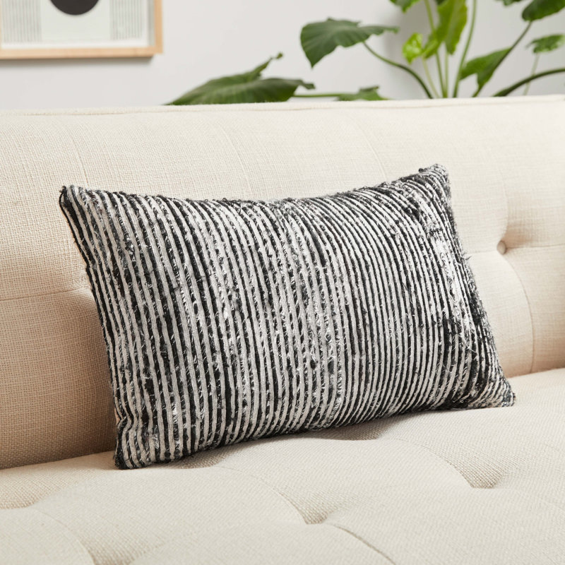 Hippocrates Lumbar Pillow, Black/Multi, Pillow Cover Only - No Insert
