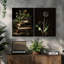Ensemble de 2 reproductions d'art mural sur toile, livre imprimé floral rétro 12 "x 16"