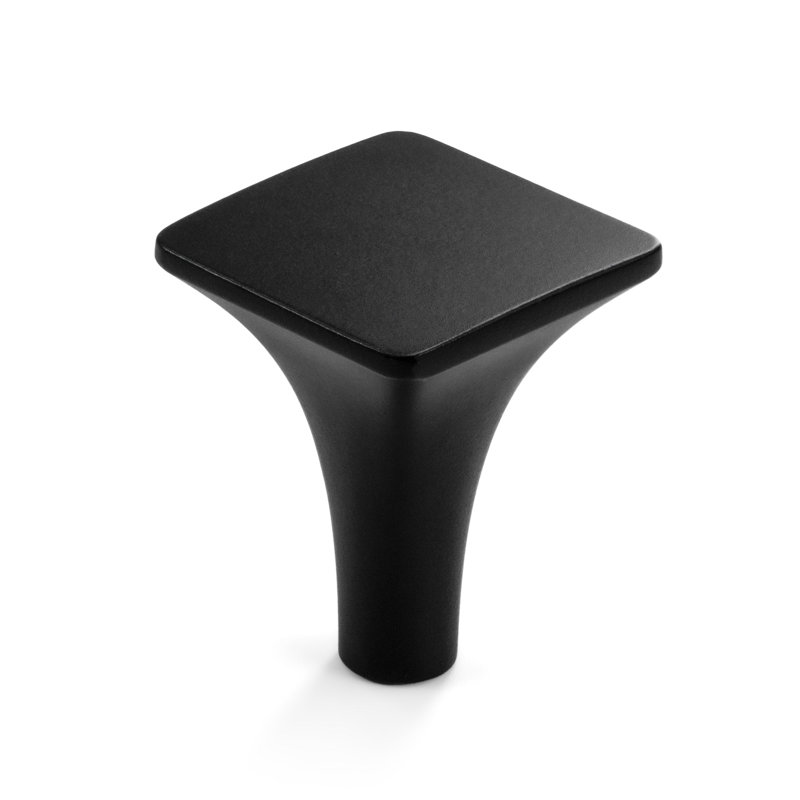 Nouvelle poignée carrée plate New Collection, Noir mat