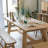 Burlywood Rectangular Solid Wood Dining Table-372326221