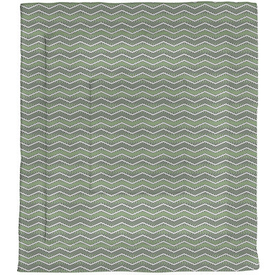 Édredon simple en microfibre à chevrons ondulés Rhonda Cheval