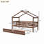 Lit en bois avec couchette-545354615