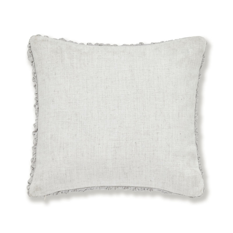 Festival Cotton Cushion with Filling, Grey