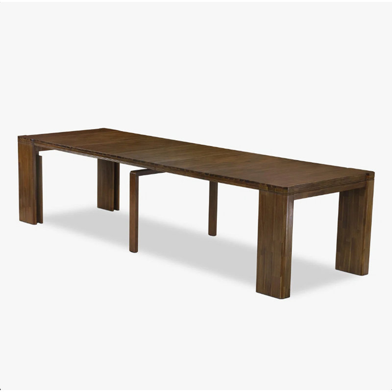10-Pc Kitchen Table Set includes an Extendable Rectangle Kitchen Table, 1 Coffee Table, 7 Polyester Dining Chairs and 1 Bench, Antique Walnut