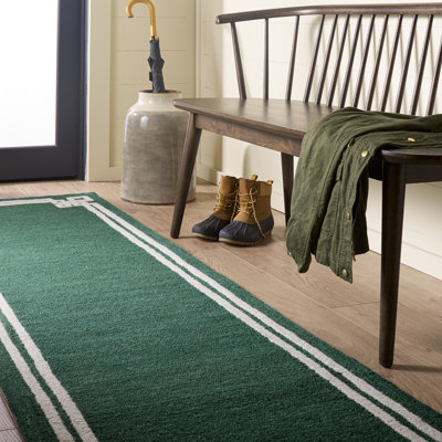 Laine touffetée à la main Martha Stewart; Tapis intérieur / extérieur en coton