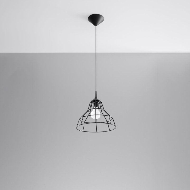 Anata 1 - Light Geometric Pendant, Black