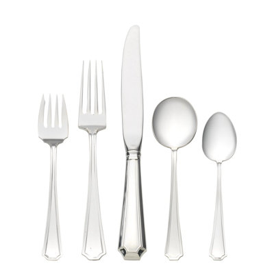Gorham Fairfax 5-Piece Sterling Silver Flatware Set, Service for 1