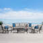 Venetia 4 Piece Sofa Seating Group with Cushions