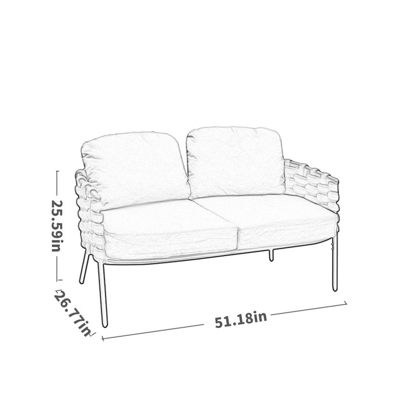 Coussins d'extérieur avec coussins Sunbrella® 51,18 Montarius