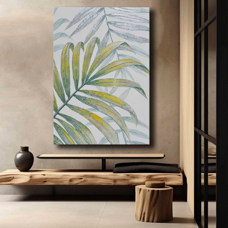 Palm Leaf Breeze Canvas Wall Art