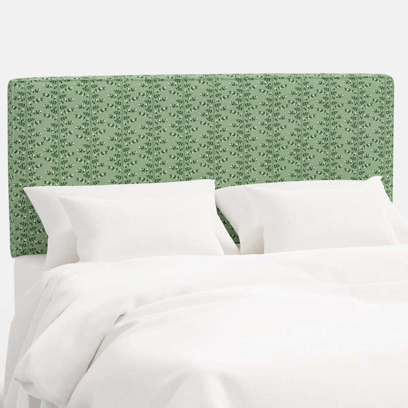 Elly Headboard In Climbing Vines Green, Twin, Green