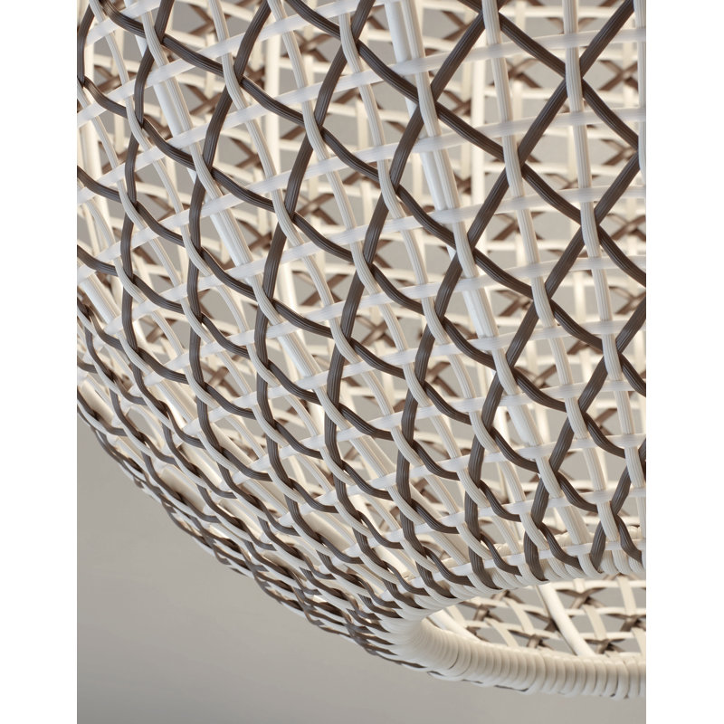 Luminaire suspendu sphère 1 lumière DEL Nans, Brun