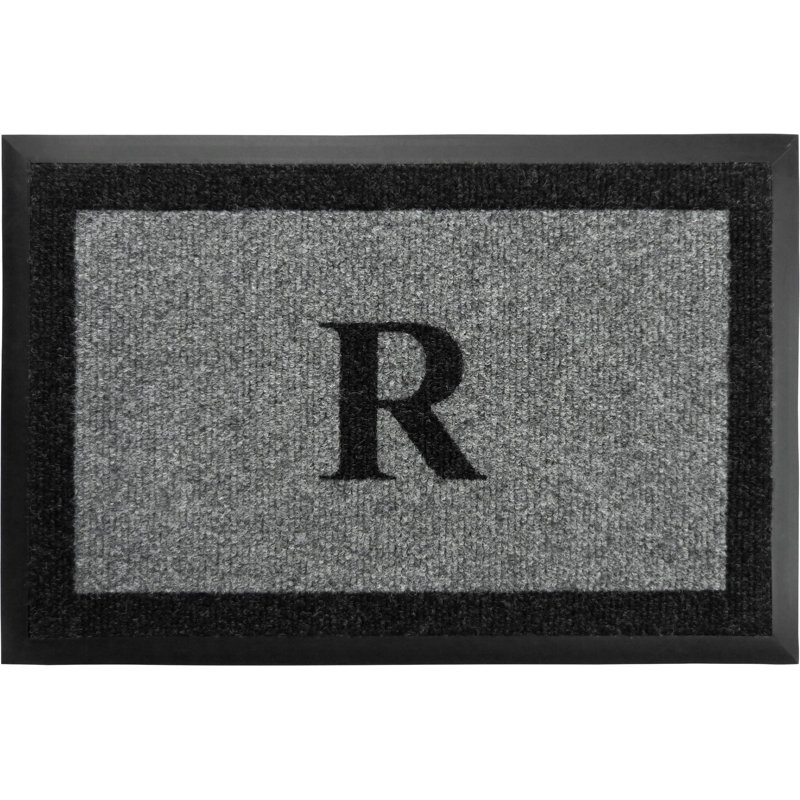 Tapis d'extérieur antidérapant Asai, Gris, R, l 24 po x L 48 po