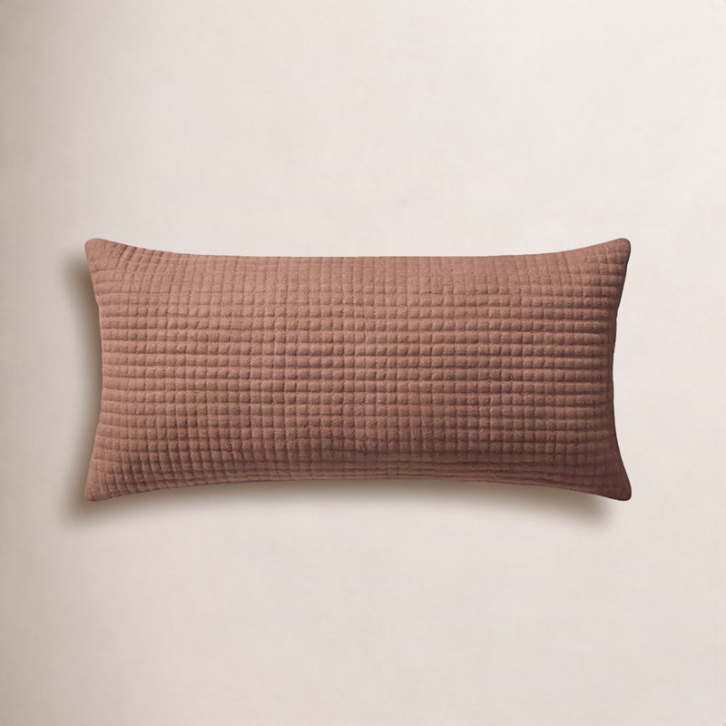 Jeremiah Brent x Loloi Christopher Accent Pillow, Rust, Polyester, Rectangular 27"H x 12"W