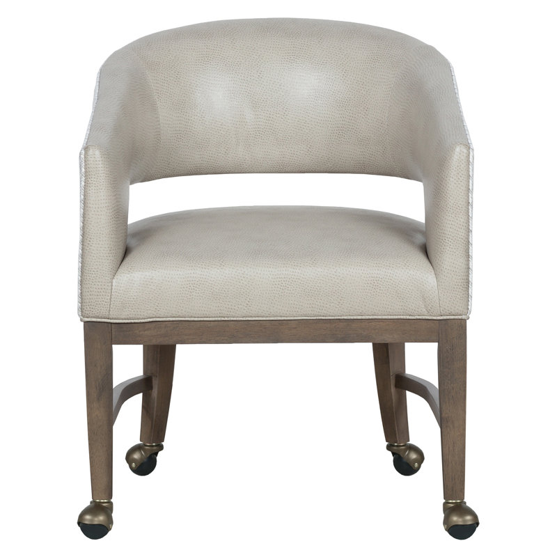 Cleo Leather Grande Arm Chair, Tobacco, 1149 Olive Genuine Leather