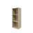 31.5 In. Tall Natural Oak Wood 3-Shelf Etagere Bookcase-255520418-255520417