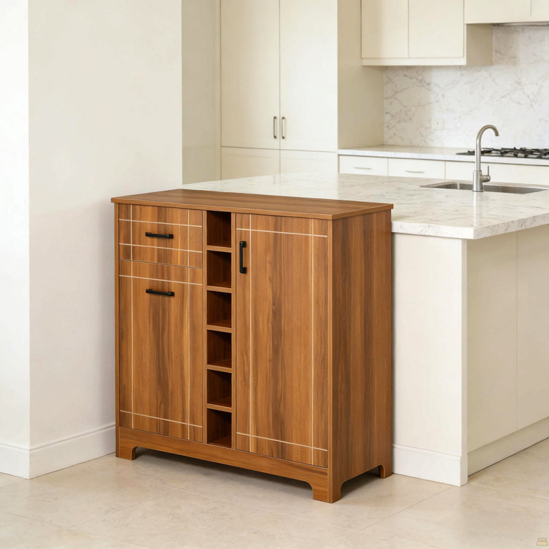 Armoire de rangement avec rangement, armoire à vin, armoire rétro