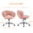 Boucle Upholstered Desk Chair-1963389672