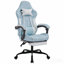 Chaise de jeu, chaise d'ordinateur ergonomique avec repose-pieds Chaise de bureau ergonomique avec dossier lombaire
