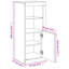 Barzan 100cm H x 41cm W Standard Bookcase-1948746597